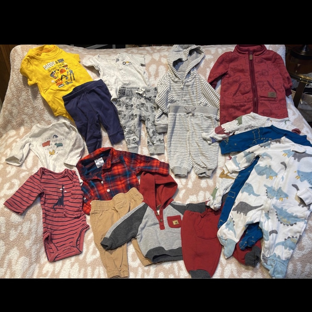 Baby Boy Lot- Carters Size 3 Months